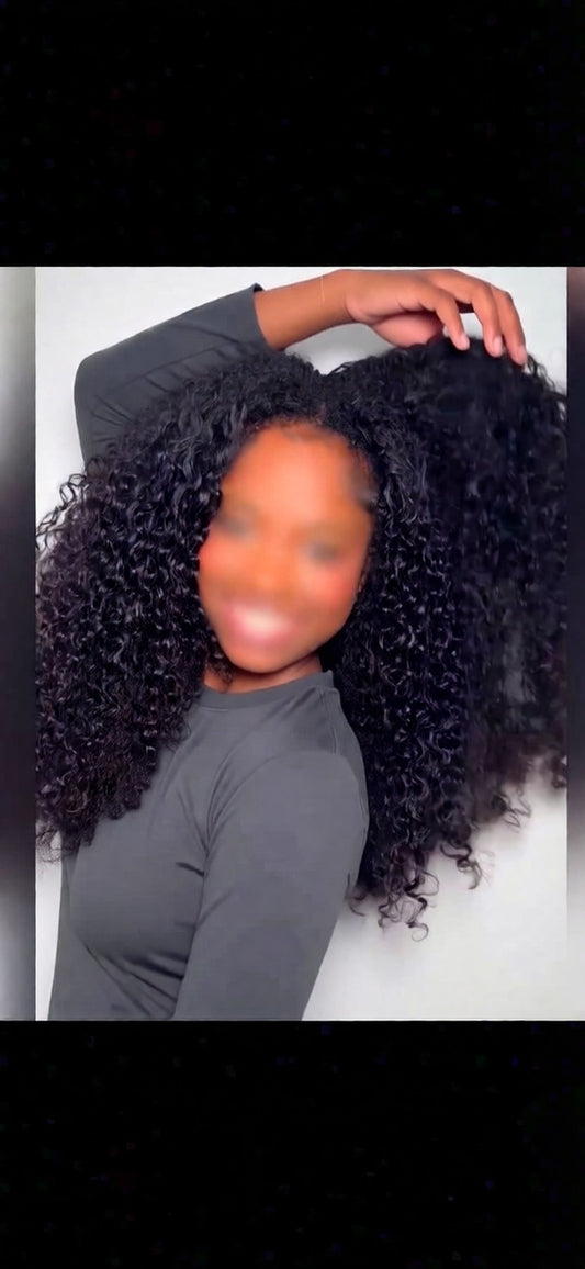 Burmese Curly V-Part Wig - Glueless